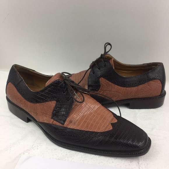 Antonio Mazzetti Mens 13M Cordovan Square Toe Lace Up Dress Shoes EUC - Picture 3 of 4